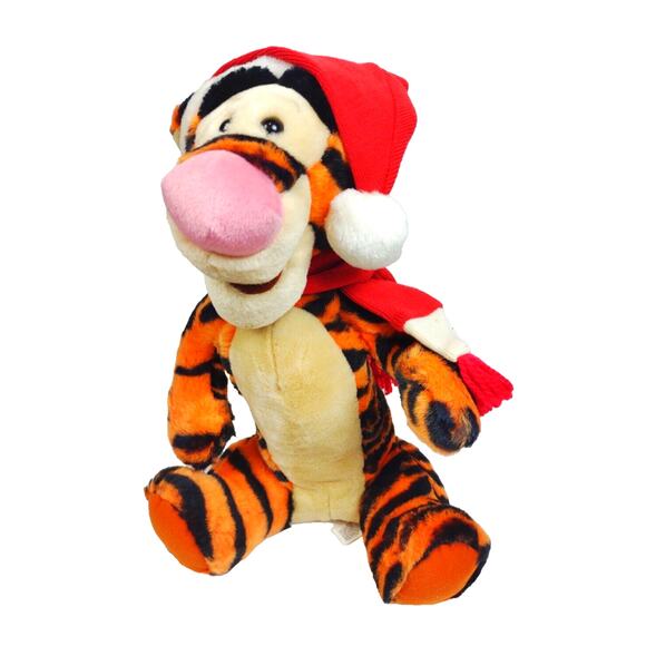 Disneyland 15" Winnie The Pooh Christmas TIGGER Santa Plush Stuffed Animal OEM - Picture 2 of 12